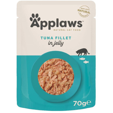 APPLAWS Plic – hrană umedă complementară pentru pisici, file de ton în aspic, 70 g